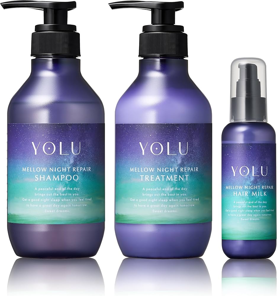 Amazon | YOLU ヨル シャンプー トリートメント ヘアミルク 3点 セット Amazon | YOLU ヨル シャンプー トリートメント ヘアミルク 3点 セット